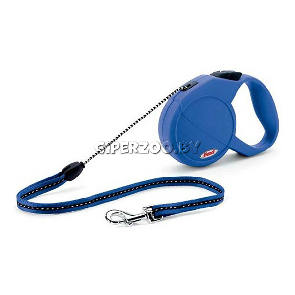 Рулетка Flexi Classic Basic синяя S, трос 5 м Рулетка Flexi Classic Basic синяя S, трос 5 м