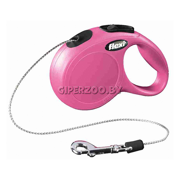 Рулетка Flexi Mini Classic розовая XS, трос 3 м Рулетка Flexi Mini Classic розовая XS, трос 3 м