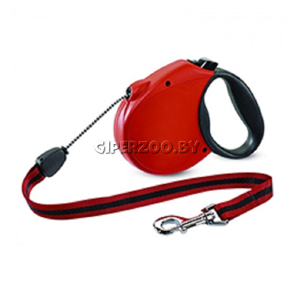 Рулетка Flexi Standard Soft красная M, трос 5 м Рулетка Flexi Standard Soft красная M, трос 5 м