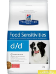 Hill's Prescription Diet d/d Food Sensitivities (лосось, рис), 12 кг