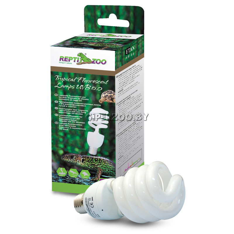 Repti-Zoo Compact Tropical 5.0 5026CT Лампа УФ, 26Вт Repti-Zoo Compact Tropical 5.0 5026CT Лампа УФ, 26Вт