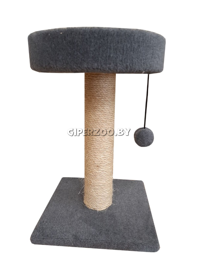 Cat House Когтеточка лежанка круглая серая (сизаль), 55 см Cat House Когтеточка лежанка круглая серая (сизаль), 55 см