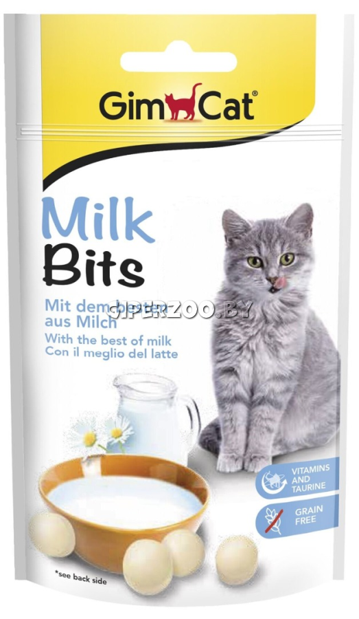 Лакомство для кошек GIMBORN GimCat Milk Bits Молочные шарики, 40 гр Лакомство для кошек GIMBORN GimCat Milk Bits Молочные шарики, 40 гр