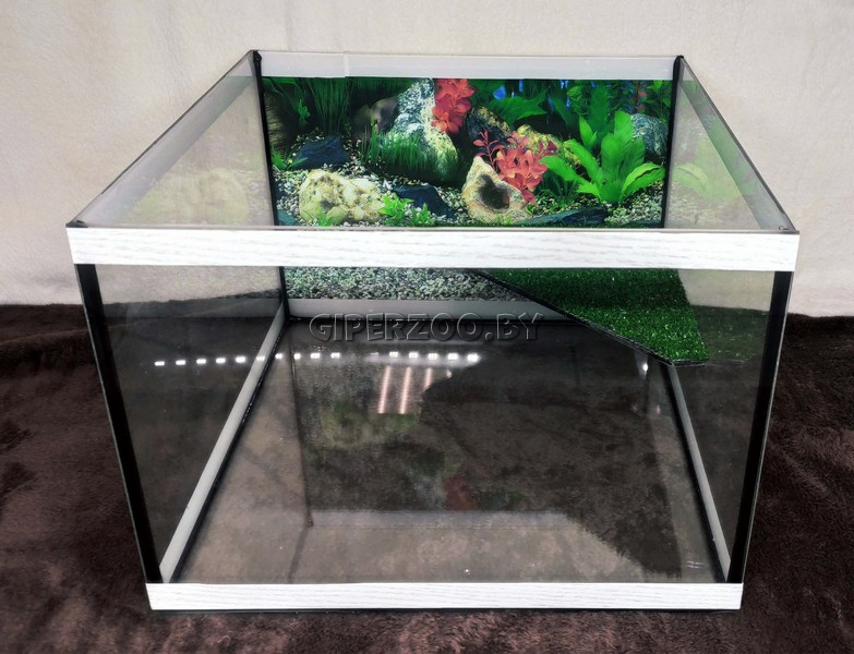 Аквариум для черепах с островом 25 л Аквариум для черепах с островом 25 л