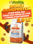 Monge Adult All Breeds dog (утка и рис), 2,5 кг