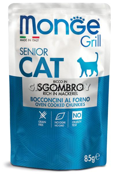 Monge Cat Grill Senior (желе, скумбрия), 85 гр Monge Cat Grill Senior (желе, скумбрия), 85 гр