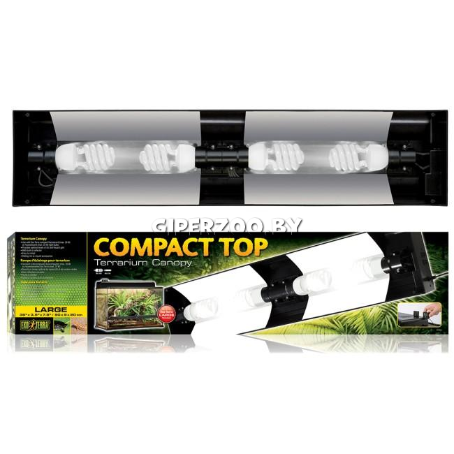 Exo Terra Cветильник Compact Top для террариумов, 90x9x20 см Exo Terra Cветильник Compact Top для террариумов, 90x9x20 см