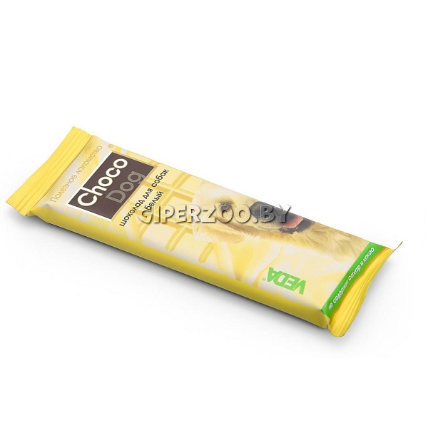 Лакомство для собак шоколад белый  Лакомство для собак шоколад белый