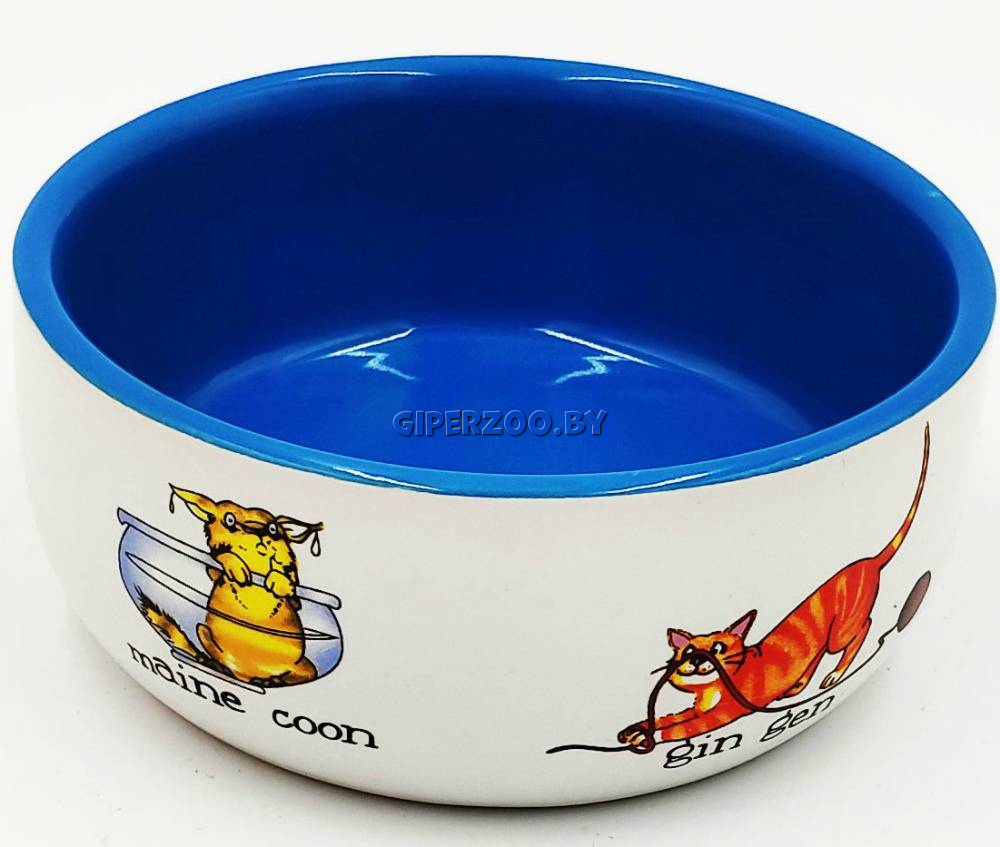 Beeztees Миска фарфоровая Играющие кошки, 0,25 л Beeztees Миска фарфоровая Играющие кошки, 0,25 л