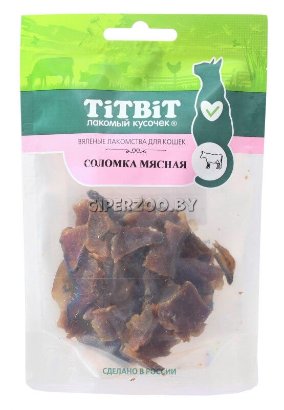 TitBit Вяленая мясная соломка для кошек, 30 гр TitBit Вяленая мясная соломка для кошек, 30 гр