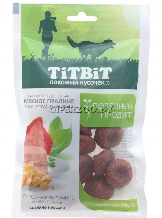 TiTBiT Пралине мясное с паштетом из индейки для собак, 85 гр TiTBiT Пралине мясное с паштетом из индейки для собак, 85 гр