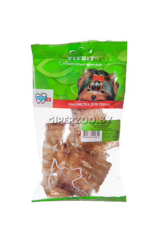 TitBit Колечки из трахеи - мягкая упаковка, 60 гр TitBit Колечки из трахеи - мягкая упаковка, 60 гр