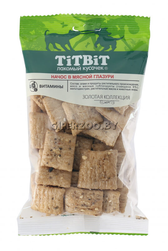 TitBit Начос в мясной глазури для собак, 130 гр TitBit Начос в мясной глазури для собак, 130 гр