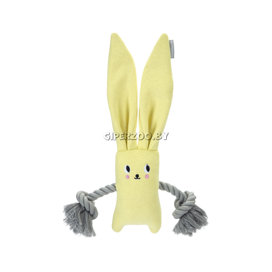 Beeztees Игрушка для щенков Кролик с канатом Jilco, 35 см Beeztees Игрушка для щенков Кролик с канатом Jilco, 35 см