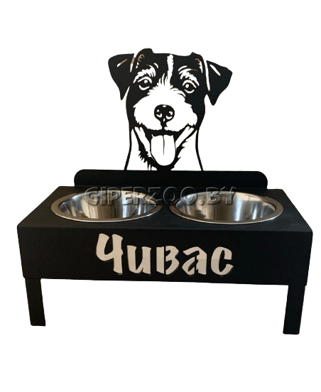 Миски металлические UniquePet на подставке с индивидуальным дизайном, 2х0,75 л Миски металлические UniquePet на подставке с индивидуальным дизайном, 2х0,75 л