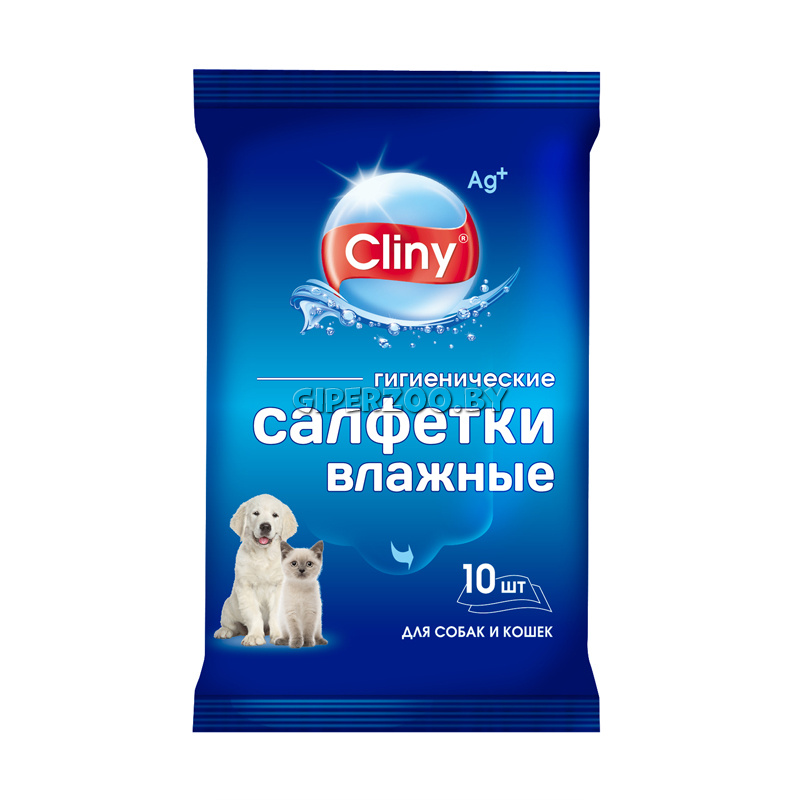 Cliny Влажные гигиенические салфетки для собак и кошек, 10 шт Cliny Влажные гигиенические салфетки для собак и кошек, 10 шт