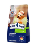 Club 4 Paws для взрослых собак малых пород (курица), 2 кг