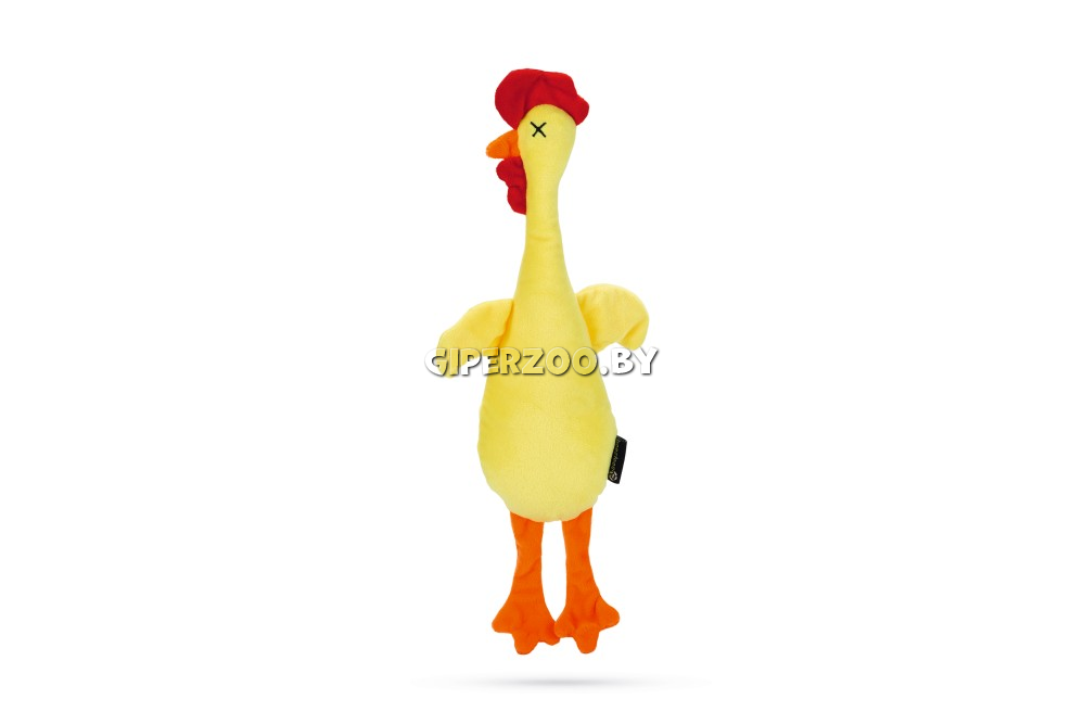 Beeztees Игрушка плюшевая Курица желтая, 40 см | Интернет магазин ГиперЗоо