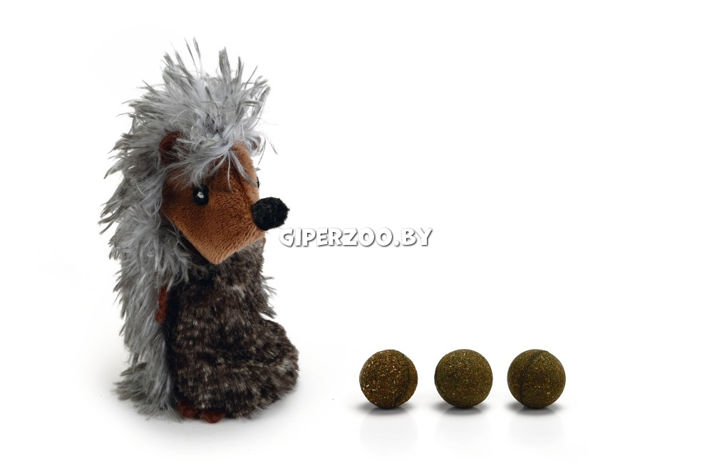 Beeztees Игрушка плюшевая Ёж с кошачьей мятой, 11,5 см Beeztees Игрушка плюшевая Ёж с кошачьей мятой, 11,5 см