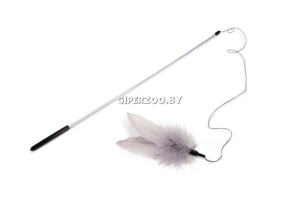 Beeztees Игрушка Удочка для кошек Alosa серая, 55 см Beeztees Игрушка Удочка для кошек Alosa серая, 55 см