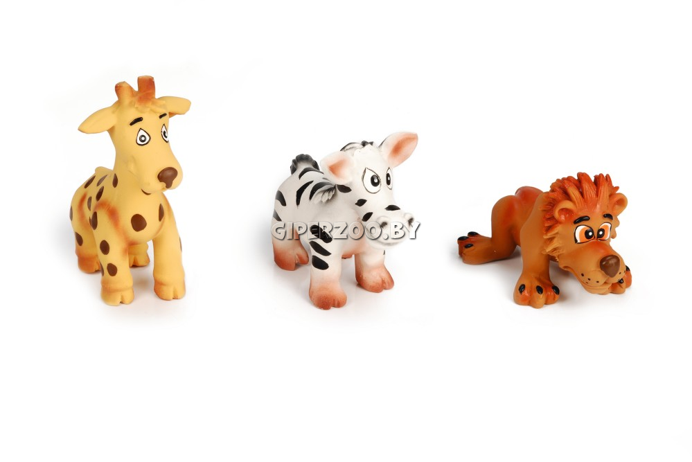 Beeztees Игрушка латексная животные сафари 12*9 см в ассортименте Beeztees Игрушка латексная животные сафари 12*9 см в ассортименте