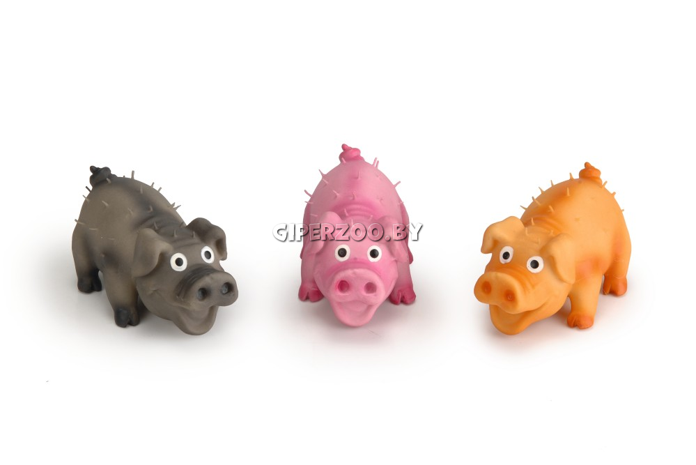 Beeztees Игрушка латексный поросенок в ассортименте, 10 см Beeztees Игрушка латексный поросенок в ассортименте, 10 см