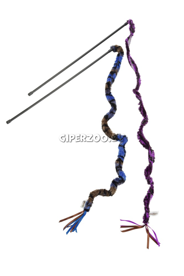 Beeztees Игрушка-дразнилка с плюшевым хвостом в ассортименте, 70 см Beeztees Игрушка-дразнилка с плюшевым хвостом в ассортименте, 70 см