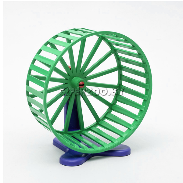 Колесо Дарэлл для грызунов с подставкой 9 см, изумрудное Колесо Дарэлл для грызунов с подставкой 9 см, изумрудное