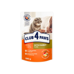 Club 4 Paws для кошек с кроликом (желе), 100 гр*24 шт