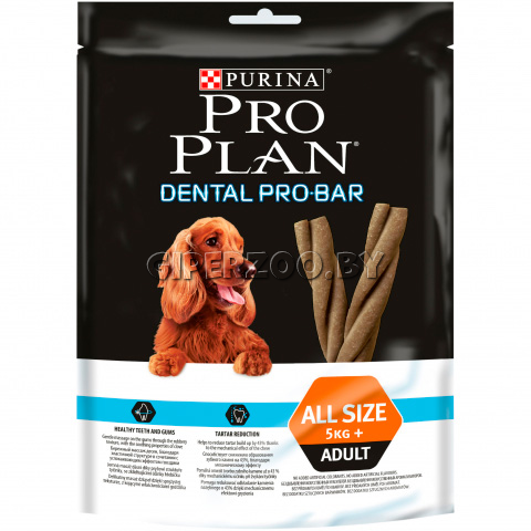 Лакомство для собак Purina Pro Plan Dental ProBar для поддержания здоровья полости рта,150 гр Лакомство для собак Purina Pro Plan Dental ProBar для поддержания здоровья полости рта,150 гр