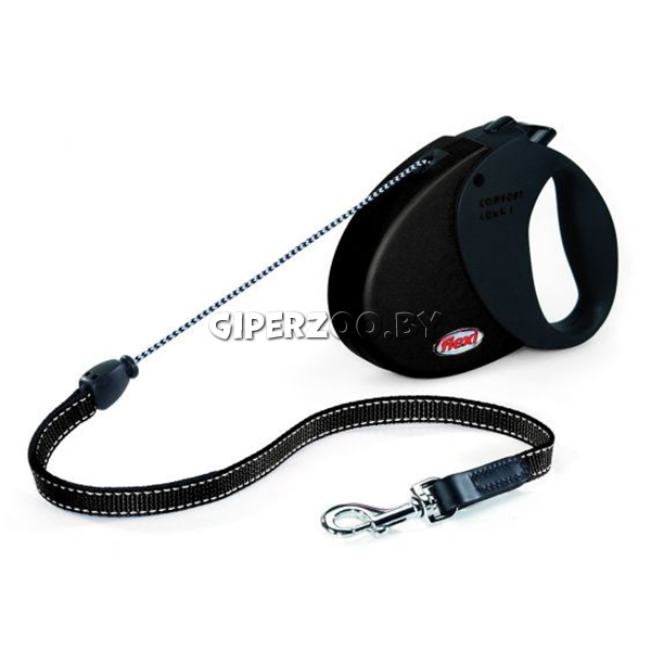 Рулетка Flexi Comfort Long черная S, трос 8 м Рулетка Flexi Comfort Long черная S, трос 8 м