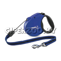 Рулетка Flexi Standard Soft синяя M, трос 5 м Рулетка Flexi Standard Soft синяя M, трос 5 м