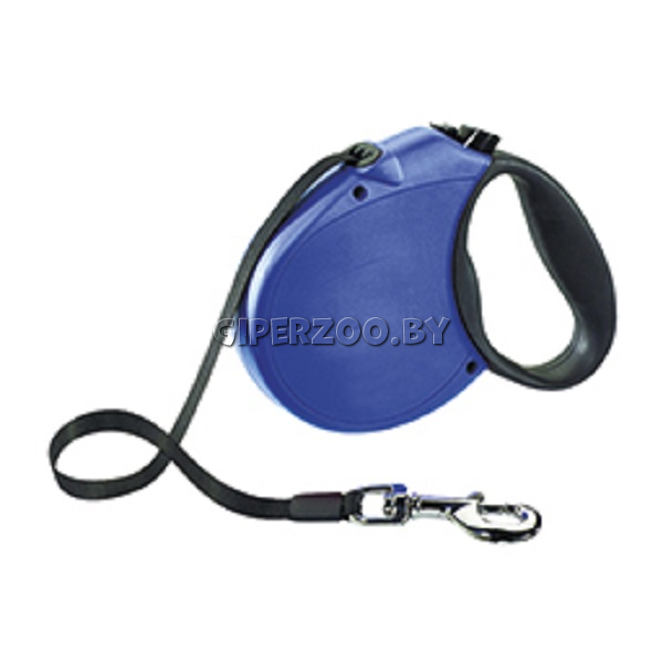 Рулетка Flexi Standard Soft синяя S, лента 5 м Рулетка Flexi Standard Soft синяя S, лента 5 м