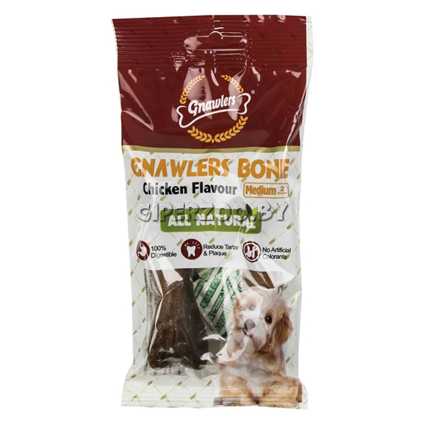 Gnawlers Bone Chicken Лакомство для собак с курицей, 36 гр Gnawlers Bone Chicken Лакомство для собак с курицей, 36 гр