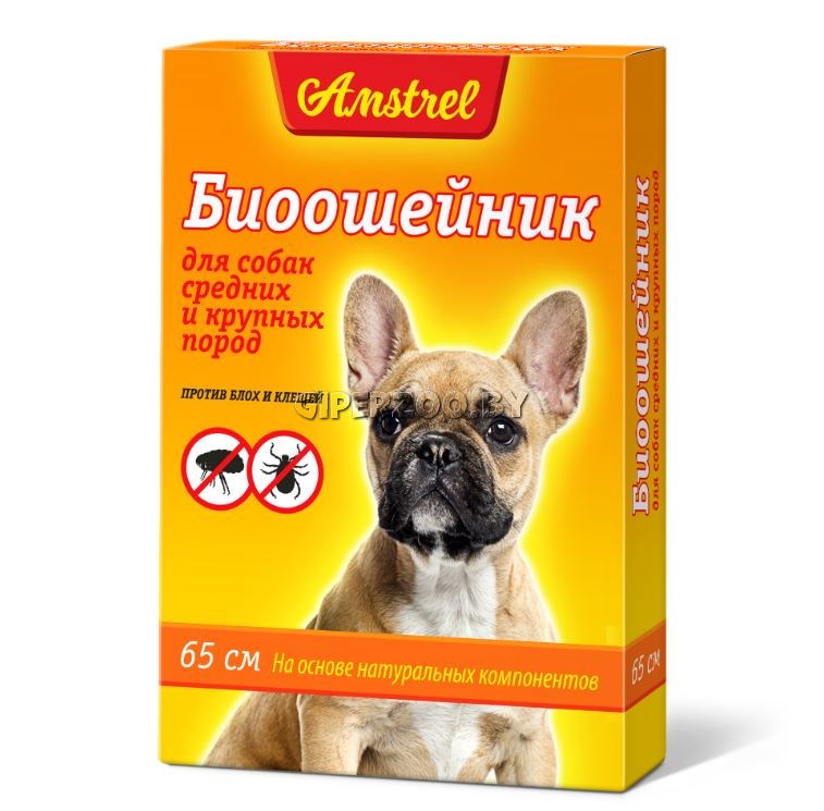 БИОошейник Amstrel для собак оранжевый, 65 см БИОошейник Amstrel для собак оранжевый, 65 см