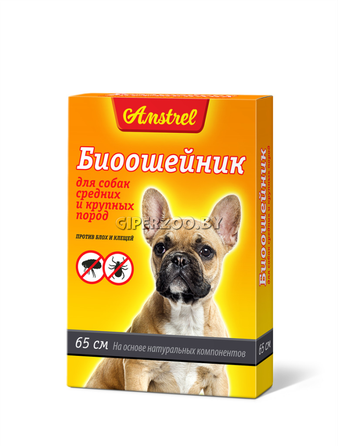 БИОошейник Amstrel для собак черный, 65 см БИОошейник Amstrel для собак черный, 65 см