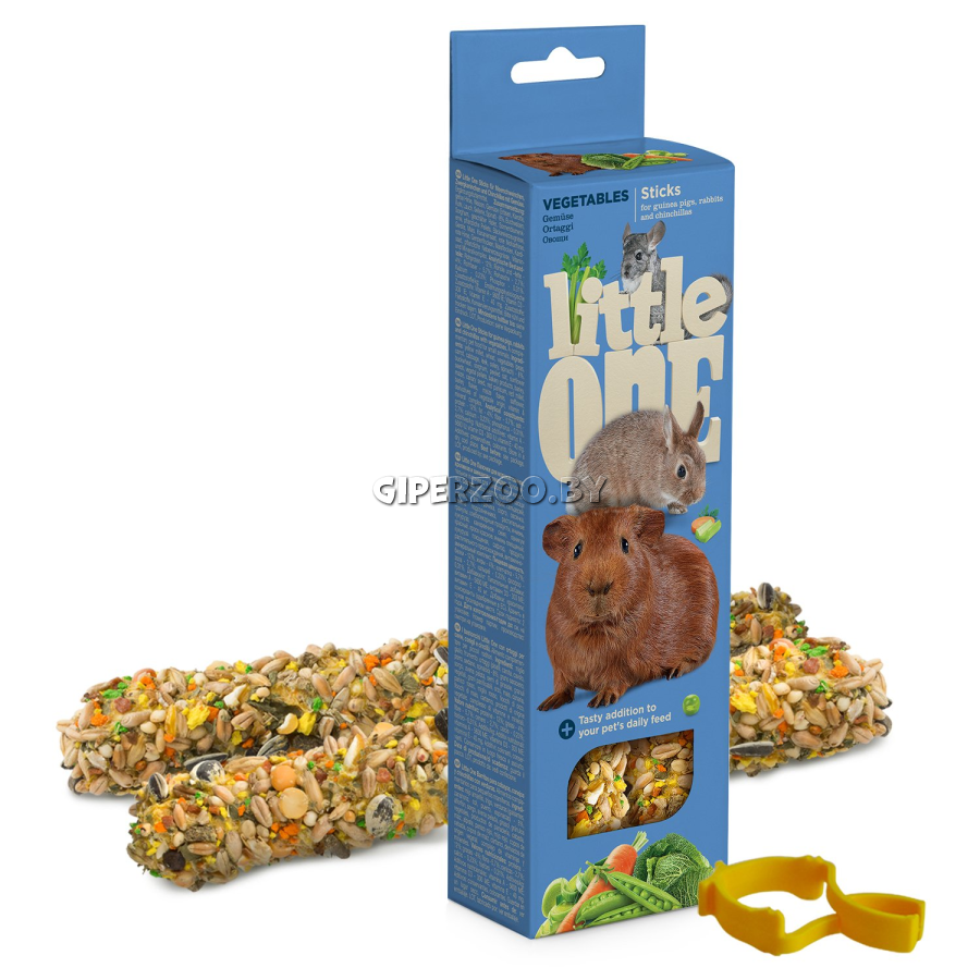 Лакомство для грызунов LITTLE ONE Палочки с овощами 2х60 г Лакомство для грызунов LITTLE ONE Палочки с овощами 2х60 г