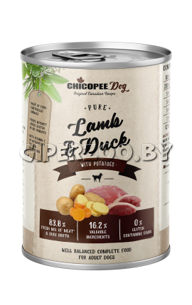 Chicopee Adult (Ягненок, утка с картофелем), 800 гр Chicopee Adult (Ягненок, утка с картофелем), 800 гр