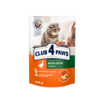 Club 4 Paws для кошек с уткой (соус), 100 гр