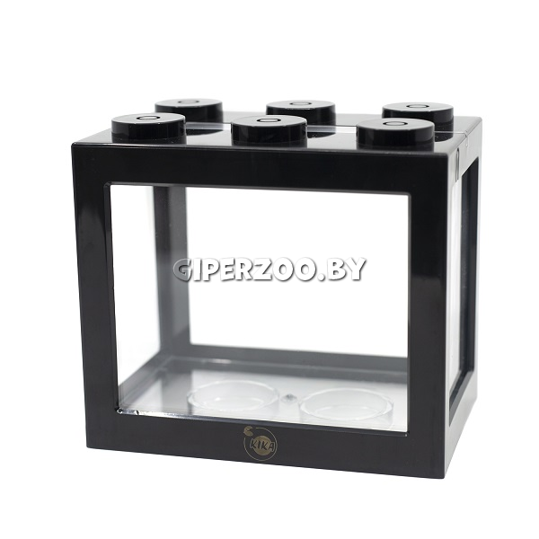Аквариум KIKA 16x10,5x14cm, черный Аквариум KIKA 16x10,5x14cm, черный