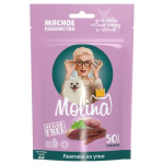 Лакомство для собак мелких пород и щенков Ломтики из утки Molina, 50 гр