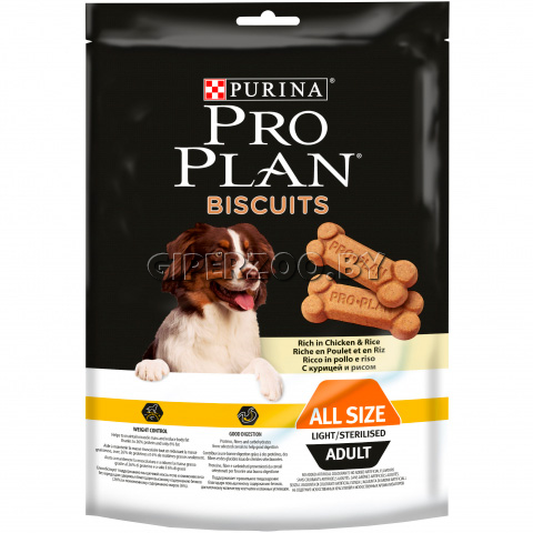 Pro Plan® Biscuits лакомство с курицей и рисом для стерилизованных собак Pro Plan® Biscuits лакомство с курицей и рисом для стерилизованных собак