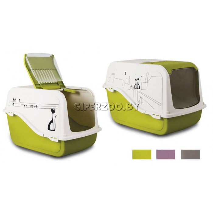 Туалет-бокс с фильтром и рисунком ARIEL, 57х39х38 см Туалет-бокс с фильтром и рисунком ARIEL, 57х39х38 см