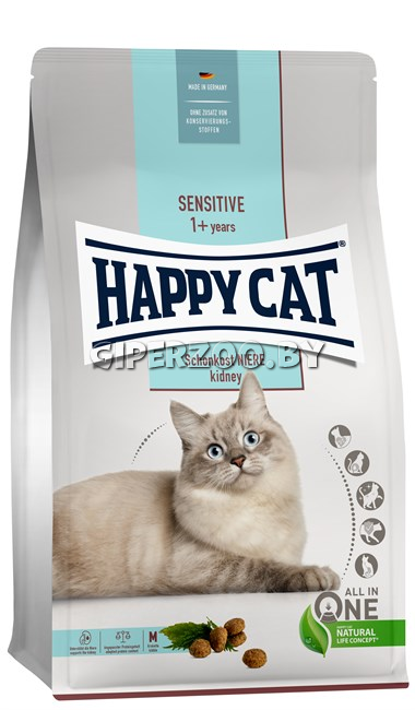 Happy Cat Sensitive Schonkost Niere (птица), 1,3 кг Happy Cat Sensitive Schonkost Niere (птица), 1,3 кг