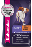 Eukanuba Puppy Medium Breed (Птица), 15 кг