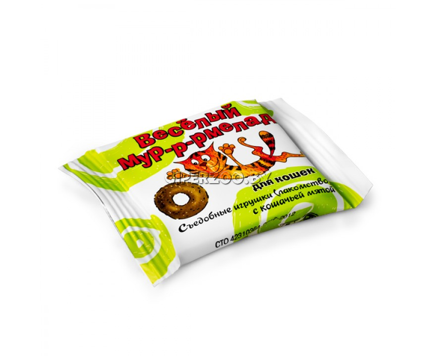 Весёлый Мур-р-рмелад с кошачьей мятой для кошек, 6 гр Весёлый Мур-р-рмелад с кошачьей мятой для кошек, 6 гр