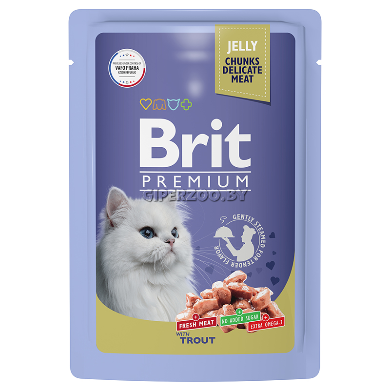 Brit Premium Пауч для взрослых кошек (ягненок в желе), 85г Brit Premium Пауч для взрослых кошек (ягненок в желе), 85г