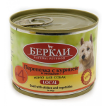 Berkley Local №4 для собак с перепелкой, курицей и овощами, 200 гр