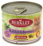 Berkley Original для кошек  с кроликом и лесными ягодами, 200 гр