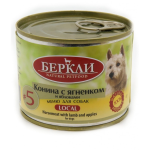 Berkley Local №5 для собак с кониной, ягненком и яблоками, 200 гр